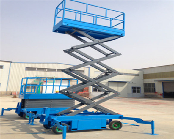 Trailed mobile scissor lift Прицепной мобильный подъемник ножничный