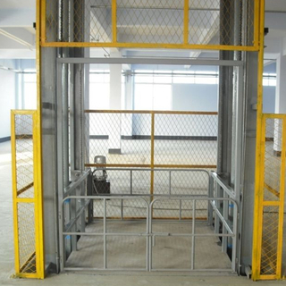 5-тонный гидравлический промышленный направляющий рельсовый грузовой лифт