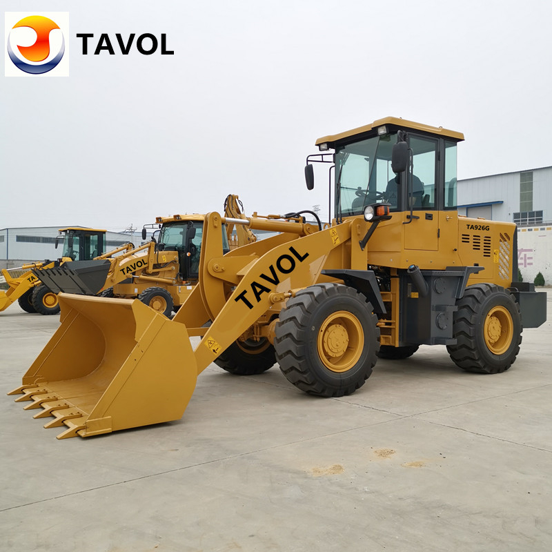 Tavol Brand 2 Ton 926G Колесный погрузчик с электрическим управлением мини -колесо колеса в Бразилии