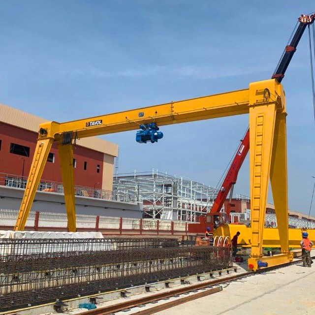 Tavol Brand 20 тонн универсальный одно лучевой Gantry Crane с подъемником из проволоки