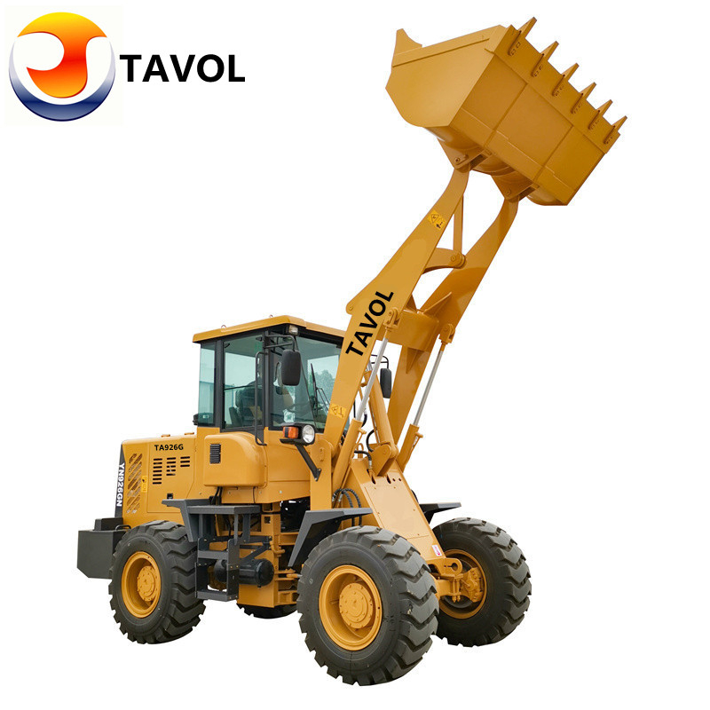 Tavol Brand 2 Ton 926G Колесный погрузчик с электрическим управлением мини -колесо колеса в Бразилии